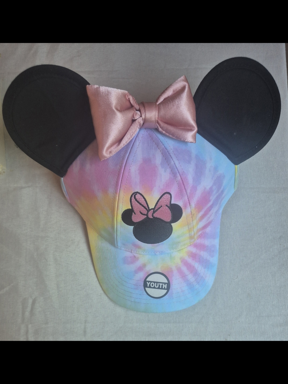 Disney Minnie Mouse Sassy Bow Tie Dye Ears Hat - NWT